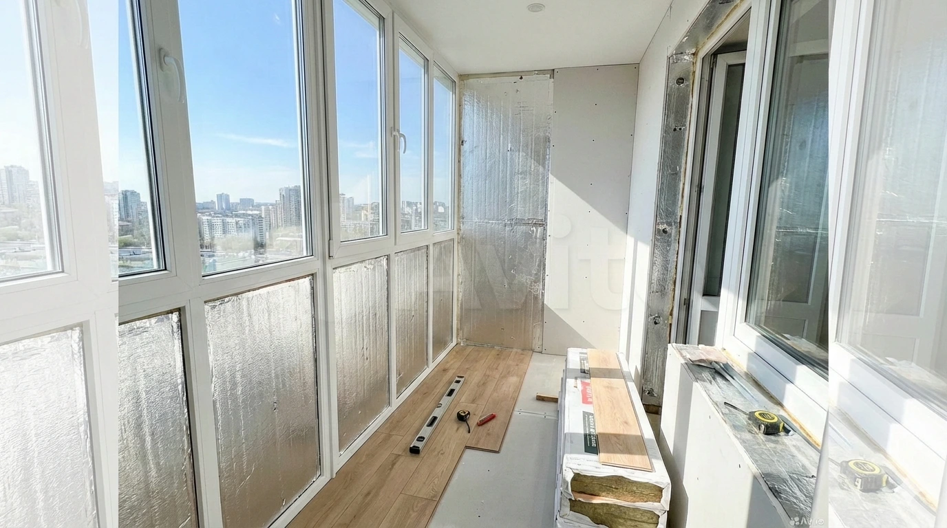 Утепление балкона и лоджии PIR-плитами