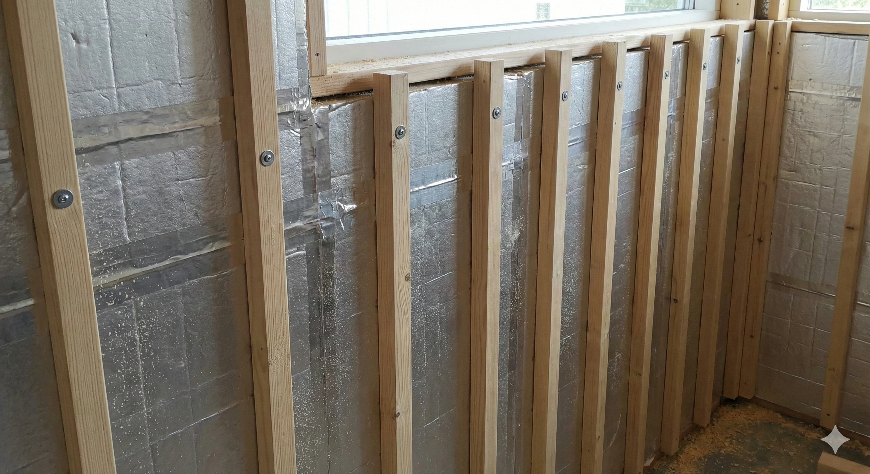 Контробрешетка поверх PIR-плит